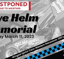 Dave Helm Memorial Postponed