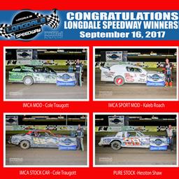 Longdale Speedway Crowns McDonald, Maddox, Adams and Scruggs Champions