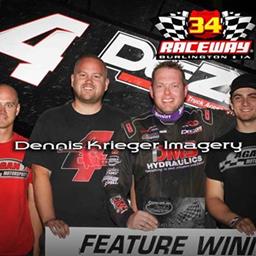 Jon Agan Gets Much Needed Win with Sprint Invaders Sweep at 34 Raceway!