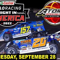 Castrol FloRacing Night in America Invades Atomic on Sept. 28