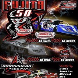 Arrowhead Speedway&#39;s CCSDS Fujita 50 Consolidated to Friday Only