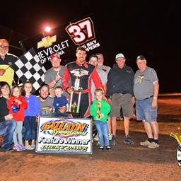 Kirkland Victorious with ASCS Frontier at Gallatin Speedway