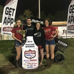 Flud and Moran Triumphant During Lucas Oil National Open Wheel 600 Series Event at Creek County