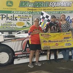 Berck back in the saddle and in Malvern Bank Series victory circle at Crawford County