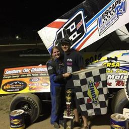 EMILY VANINWEGEN WINS CRSA SPRINT CAR FEATURE AT FIVE MILE POINT SPEEDWAY