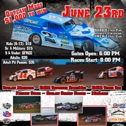Outlaw Modifieds 1K to Win, Mod Lites and Weekly Racing Action