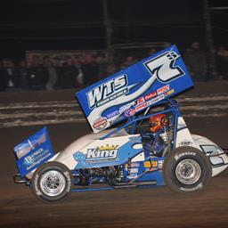 Sides Nearly Scores First World of Outlaws Win of Season, Extends Top-10 Streak to Nine Straight