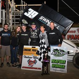 Kevin Swindell and Bayston Capture First Feature Win Together During All Star Show at Attica