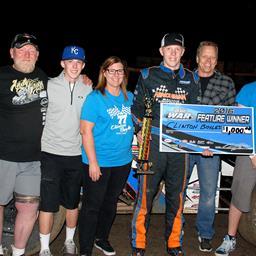Boyles Continues Roll, Nabs First Sprint Car Win