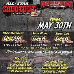 All Star Shootout Fueled by Fast Shafts and Wall of Fame Induction Sunday May 30,2021