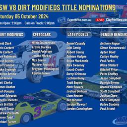 Get Ready for an Action-Packed Night at the NSW V8 Dirt Modifieds Title!