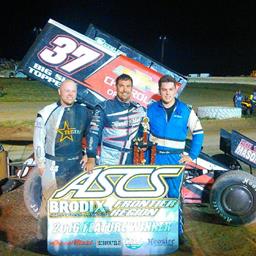 Trever Kirkland Wins At Gillette Thunder Speedway With The Brodix ASCS Frontier Region