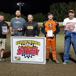 Wilson, Champlain, McSperitt, and Davis Garner Wins At Creek County Speedway