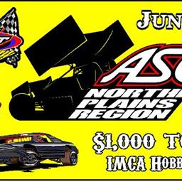 $1,500 to win ASCS Northern Plains Region Sprint Car Tour is coming to GTS along with $1,000 to Win IMCA Hobby Stock Special one night only!