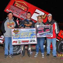Blurton Records First Feature Victory of the Season at U.S. 30 Speedway
