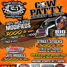 Cow Patty Set for this Saturday at Old No. 1 Speedway