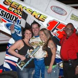 Dobmeier in victory lane at Huset&amp;#39;s on Sunday