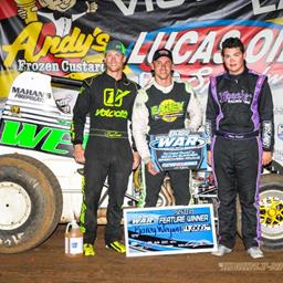 WEYANT CONQUERS LUCAS OIL FOR 3RD IN A ROW WIN