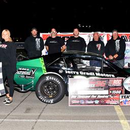 CHUCK HOSSFELD WINS RACE OF CHAMPIONS ASPHALT SPORTSMAN MODIFIED SERIES EVENT  WITH WIN ON “TRIBUTE TO STEVE ROSS” AT SPENCER SPEEDWAY PRESENTED BY WI