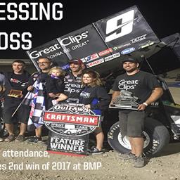 WITH KAHNE IN ATTENDANCE, PITTMAN SCORES 2ND WIN OF 2017 AT BMP