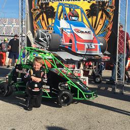 6 Year old Colt Johnson wins USAC National at Daytona International Speedway