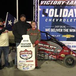 Pursley and Drake Post Lucas Oil NOW600 National Micro Series Wins at Grayson County Speedway