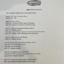 2024 Greenville Speedway Scheduled Revealed