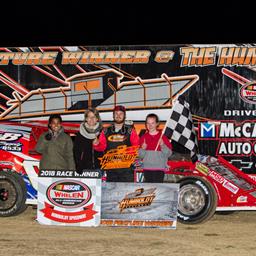 Brown wins Street Stock Stampede! Keeter, Jolly, Westhoff and Luthi visit victory lane.