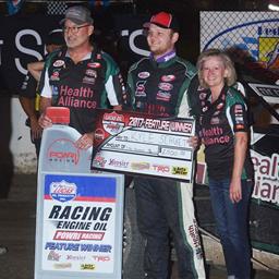 Schuett scores big career first POWRi win at I-55 Raceway