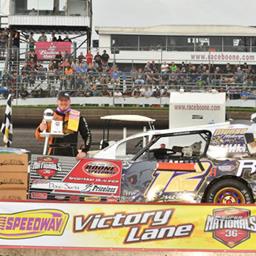 Former champion Smith is qualifying feature winner at IMCA Super Nationals