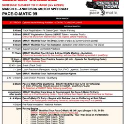 Smart Modified Tour invades Anderson Motor Speedway