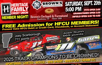 SATURDAY NIGHT...Championship Night and the Final Race of the 2025 Season!