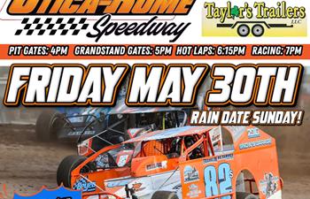 Racing Friday May 30th! Rain Date added if needed!
