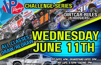 The VP Racing Fuels 358 Modified Challenge Series presented by James Bray Excavation has been moved to Wednesday, June 11.