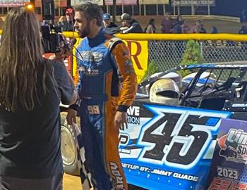 Kyle Hardy banked the Bob Leiby Memorial win at Lincoln (Pa.) Speedway on May 27, 2023.