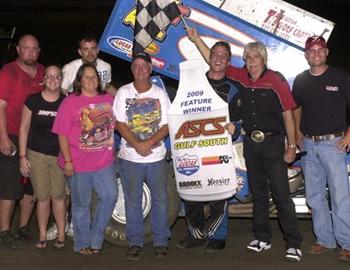 Tommy Bryant and crew enjoy victory lane