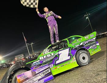 Tyler Erb wins the 2024 Gumbo Nationals at Greenville Speedway on October 5