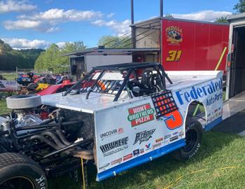Ken ready for action in the Topless 50 at Tyler County Speedway (Middlebourne, W.Va.) on May 24.