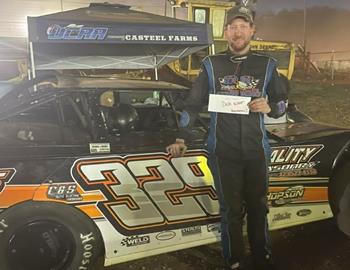 Travis Fultz swept the United Championship Racing Alliance (UCRA) event at Tazewell (Tenn.) Speedway on Saturday, March 29 to pick up the $3,000 victory in the Jim Arnwine Memorial.