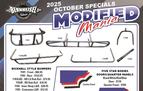 October Specials from Bernheisel Racing Components Are Here!