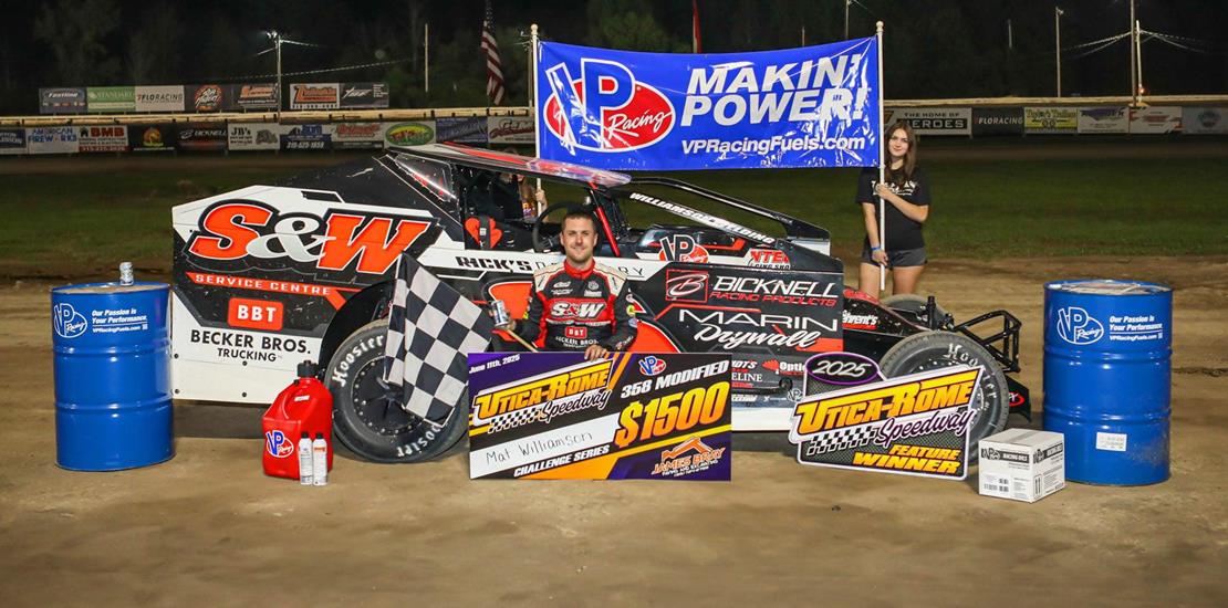 WILLIAMSON WINS WEDNESDAY'S VP RACING FUELS 358 MO...