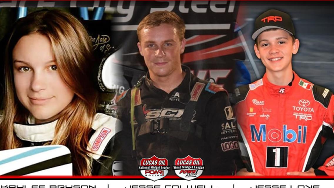 Bryson, Colwell, Love Headline POWRi National Midget Rookie of the Year Contenders