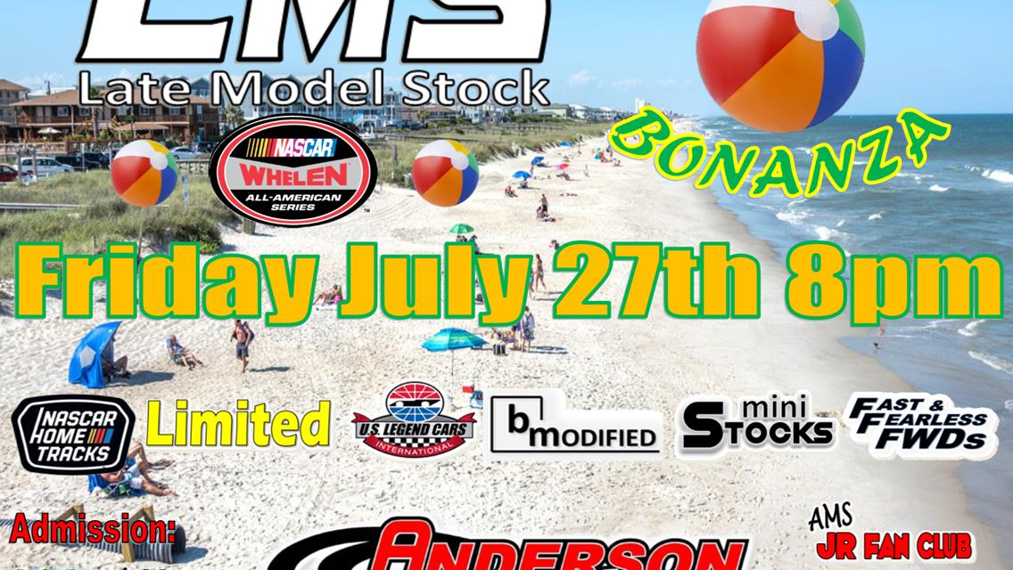 NEXT EVENT: Friday July 27th 8pm NWAAS Late Model Stock Beach Ball Bonanza