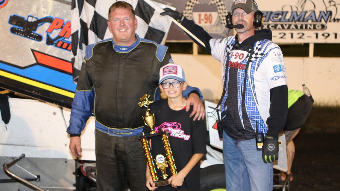 Ballenger strikes with late pass to win at I-90 Speedway