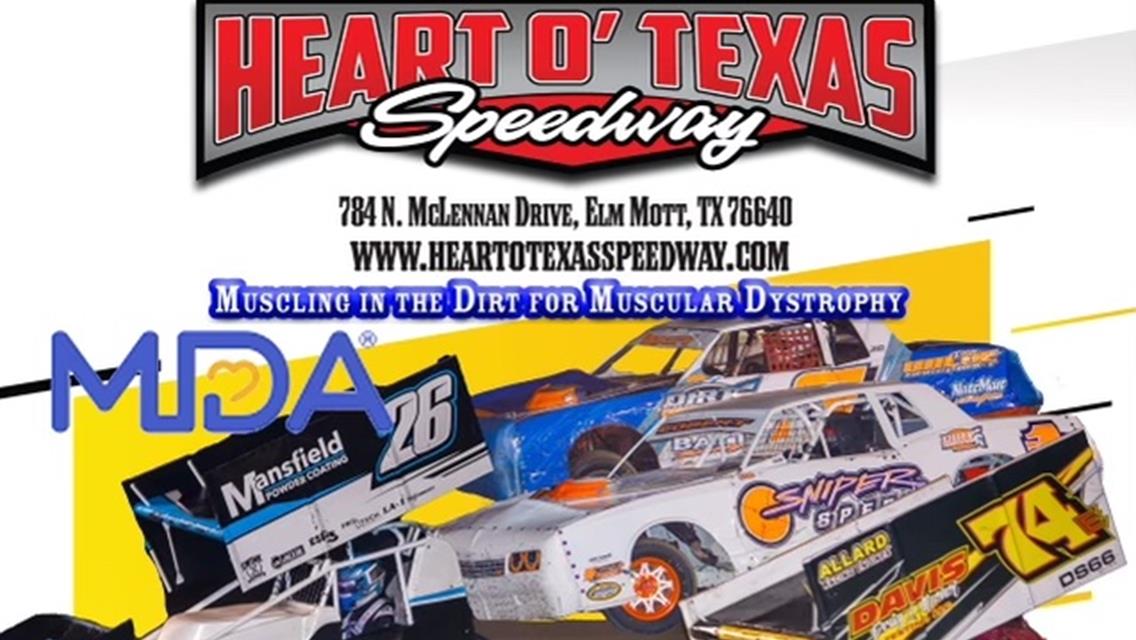 Bandit Outlaw Sprint Cars Invade the Heart O&#39; Texas Speedway for MDA Musclin in the Dirt Night at the Speedway