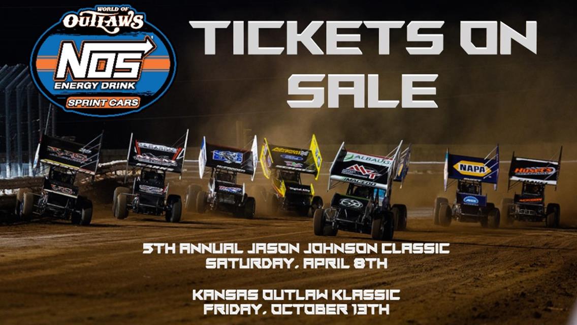 NOS Energy Drink World of Outlaws Sprint Car Series event tickets now on sale!