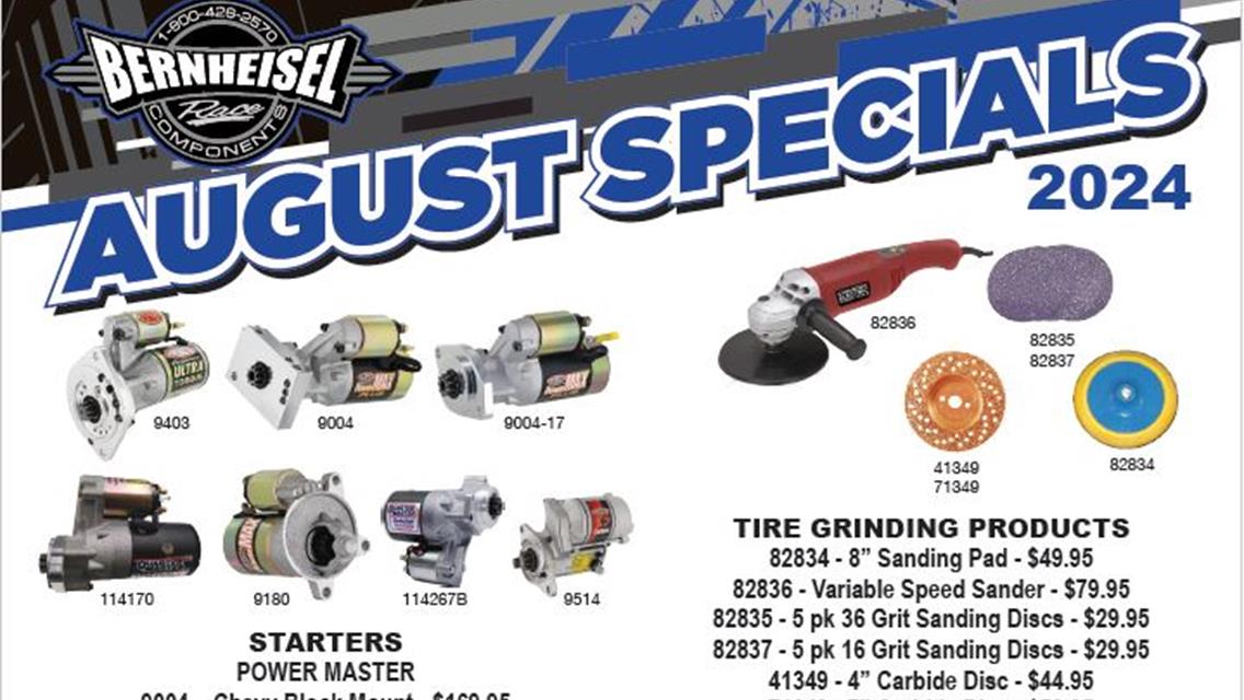 Bernheisel Race Components August Deals