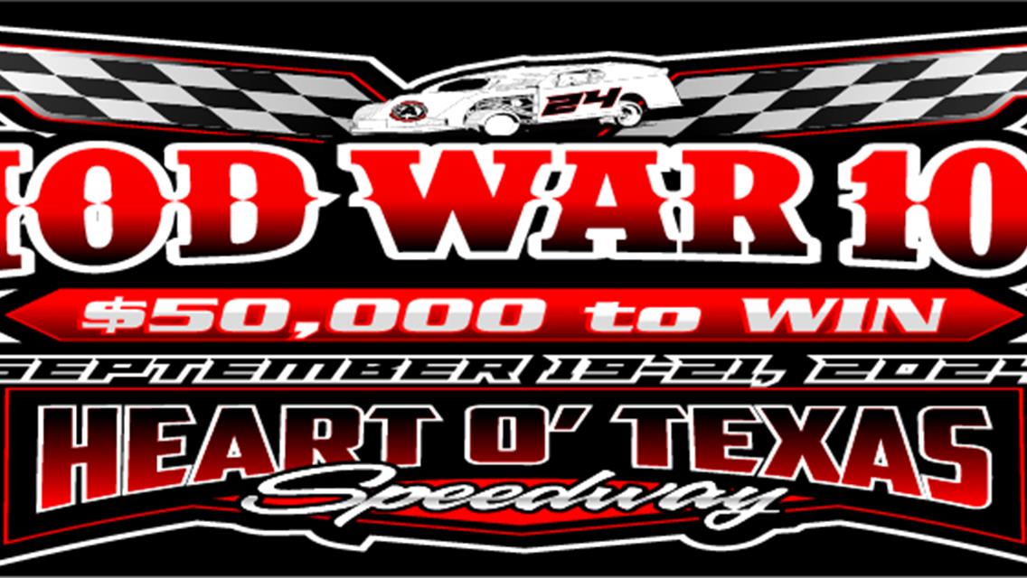 Mod Wars 100 Sept 18-21- 2024. $50,000 to win Modifieds