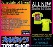 Randy's Tire Shop Schedule of Events