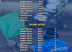 Run Sheet - Saturday 07 December 2